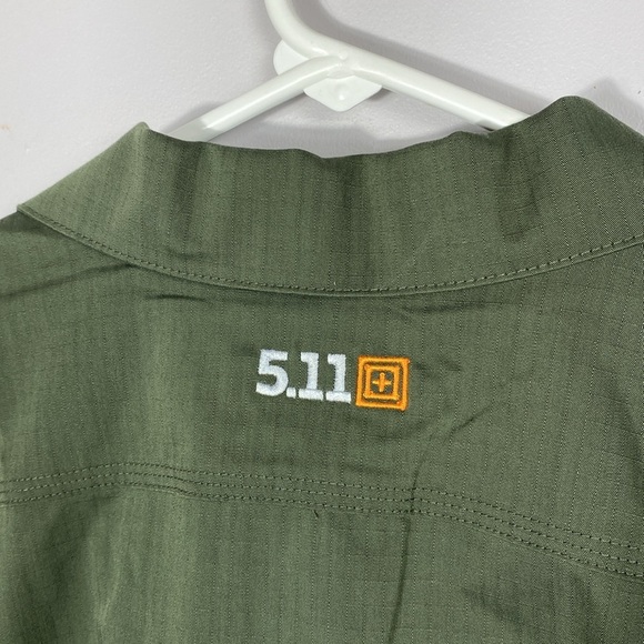 5.11 Tactical Men's Flex-tac TDU Green Ripstop Short Sleeve Shirt size XL - Picture 9 of 12